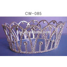 custom tiara fake crown plastic kids princess tiara wholesale crown with